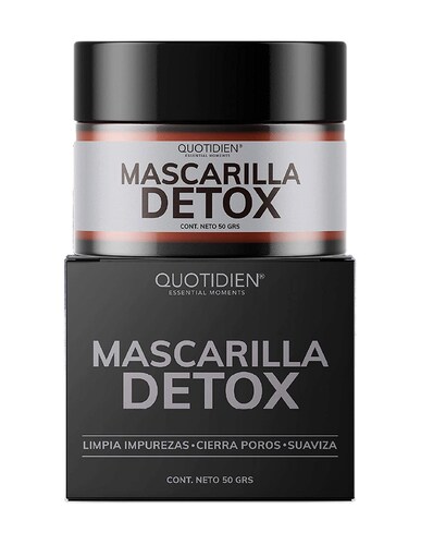 Mascarilla Detox de Carbon Activado y Arcillas Skin Care Facial Quotidien 50g