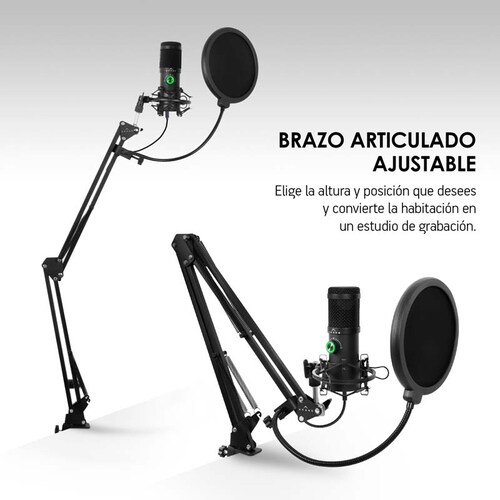 Micrófono Condensador Profesional Premium USB Mod. Omnia 200 AKANE