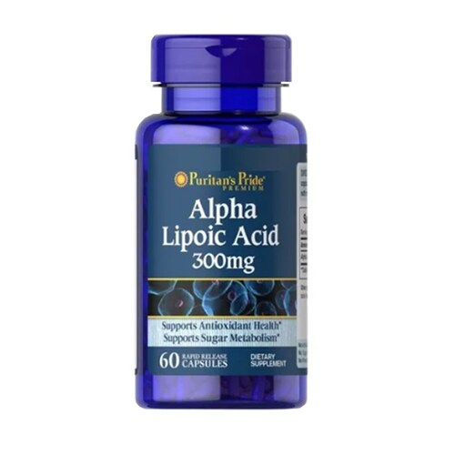 Antioxidante Acido Alfa Lipoico 60cp 300mg Alpha Lipoic Acid Puritan's Pride 
