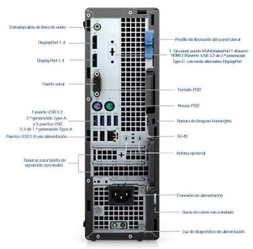 PC Dell Optiplex 7080 SFF Procesador Intel Core i5-10500, Ram 16Gb, SSD 256gb. Open box
