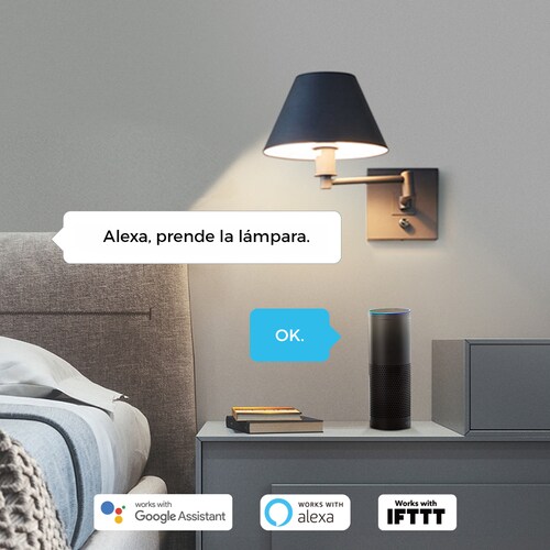 Bombilla inteligente que funciona con Alexa Google Home Siri