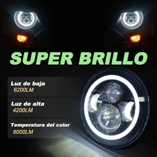 Lampara Led H4 Luz Alta Baja Farol Universal Motos