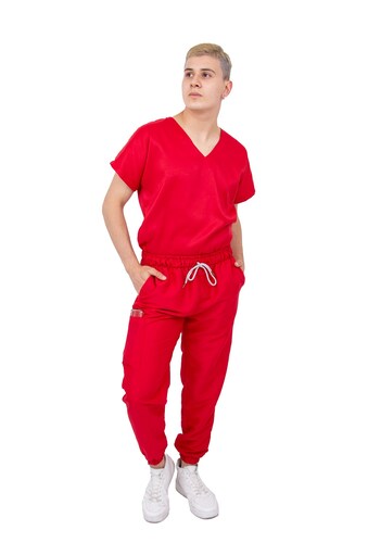 Pijama Quirúrgica Jogger Antifluido Hombre Scrubs del Cupatitzio
