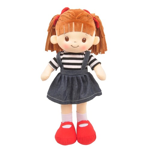 Muñeca De Trapo Muñeca Lorena con vestido mezclilla Little Sweet Hearts Mezclilla 40 Cm