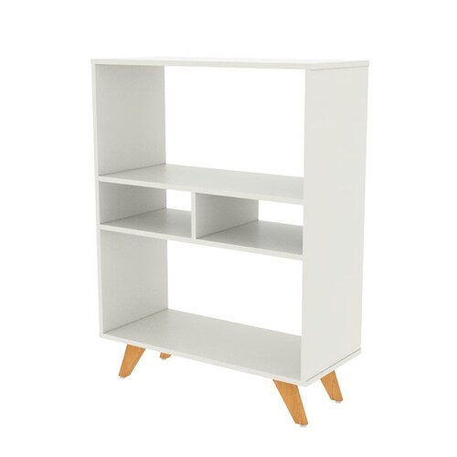 Librero Abierto Multiusos Afa Rotondo Blanco
