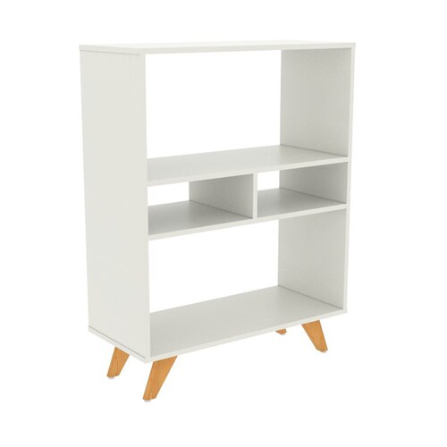 Librero Abierto Multiusos Afa Rotondo Blanco