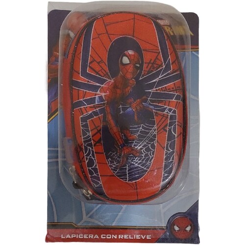 Lapicera Estuche Spiderman Doble en 3 D original