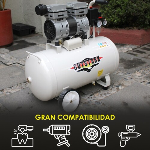 Compresor de aire de pistón, tanque de 24 litros, 2.5 HP, 116 PSI