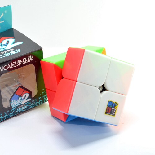 Moyu Speed Cube 2x2 Stickerless Cubo Facil de Resolver Muy Suave Rompecabezas 