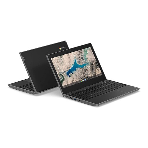 Lenovo Chromebook 100e Segunda Generacion Ram 4GB Disco EMMC 32GB Pantalla 11.6 Pulgadas Procesador mediatek MT8173C - Negro