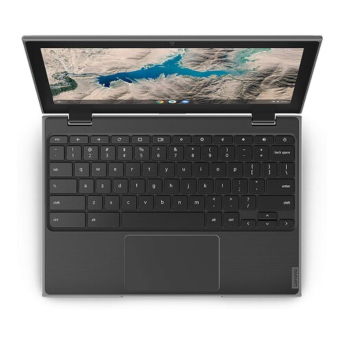 Lenovo Chromebook 100e Segunda Generacion Ram 4GB Disco EMMC 32GB Pantalla 11.6 Pulgadas Procesador mediatek MT8173C - Negro