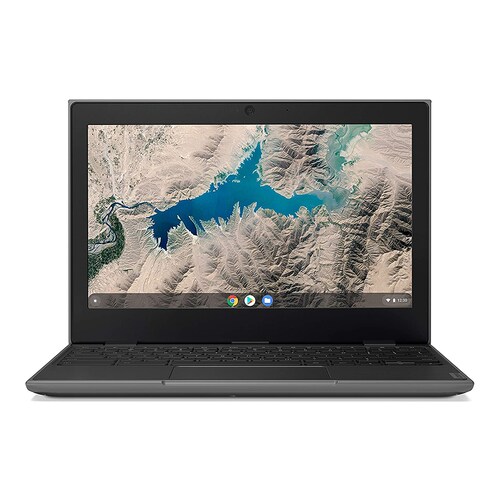 Lenovo Chromebook 100e Segunda Generacion Ram 4GB Disco EMMC 32GB Pantalla 11.6 Pulgadas Procesador mediatek MT8173C - Negro + Base Enfriadora + Diadema + Memoria 32GB