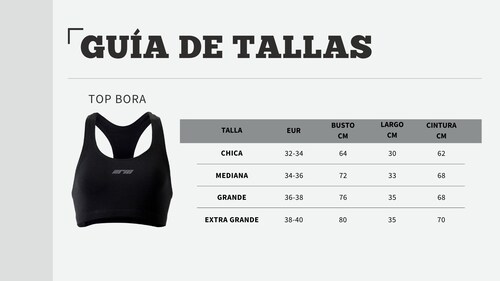 Top Deportivo modelo Bora color Oxford para Mujer