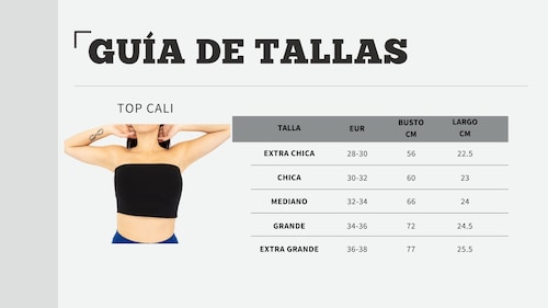 Top Deportivo modelo Cali color Negro para Mujer