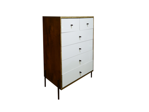 Cómoda reinicia 21 muebles vertical cajones blancos Joy.