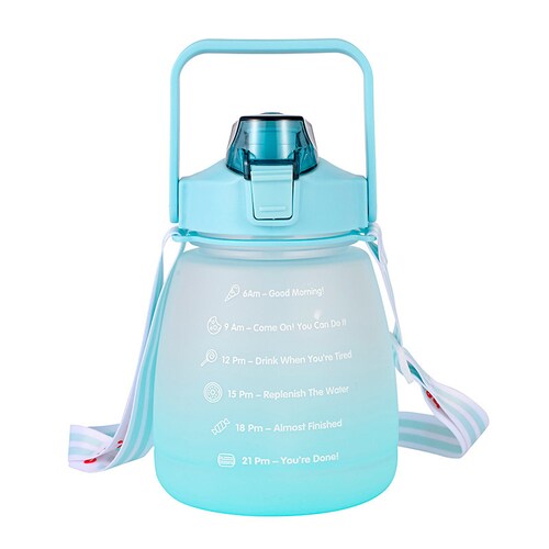 Cantimplora Agua Botella Niños Antifugas Motivacional Kawaii 
