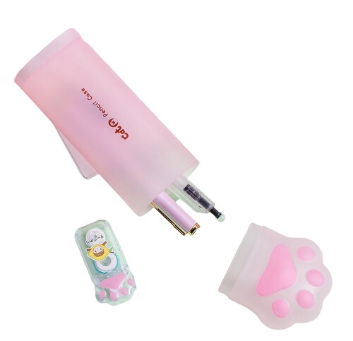 Estuche 3D Lapicera de almacenamiento Garrita de Gato Kawaii