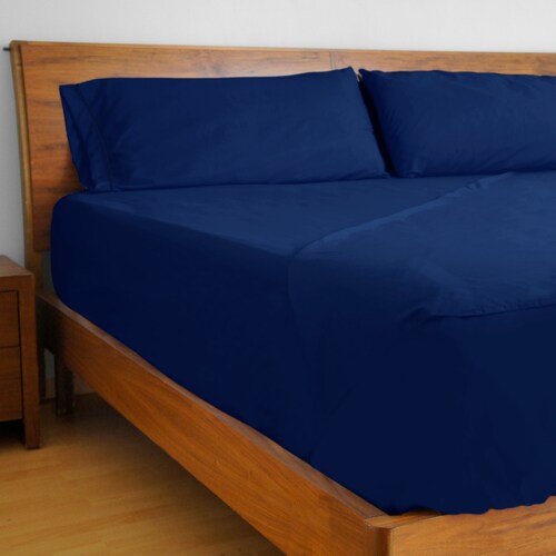 Juego de Sábanas Microfibra Koala - Individual - Azul Francia