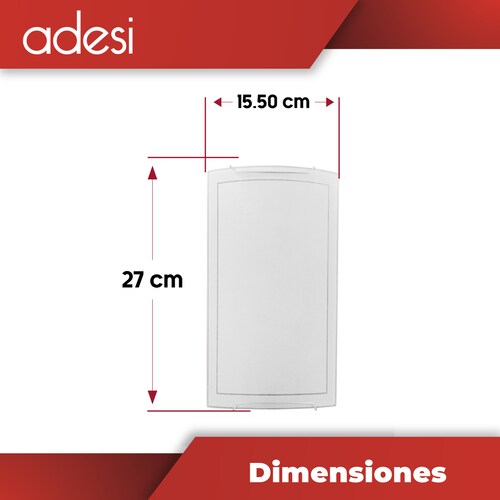 Lámpara Arbotante Interior Modelo Brancusi Color Blanco para 1 Foco