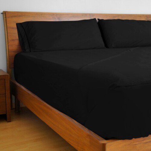Juego de Sábanas Microfibra Koala - King Size - Negro