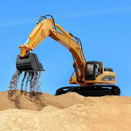 Excavadora Control Remoto 1:24 Rc Juguete 6canal Niños Metal