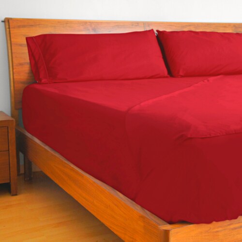 Juego de Sábanas Microfibra Koala - Queen Size - Rojo