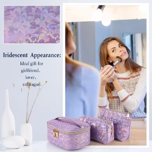 Cosmetiquera Bolsa Neceser Maquillaje 3 Piezas
