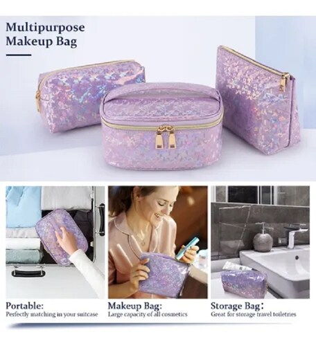 Cosmetiquera Bolsa Neceser Maquillaje 3 Piezas