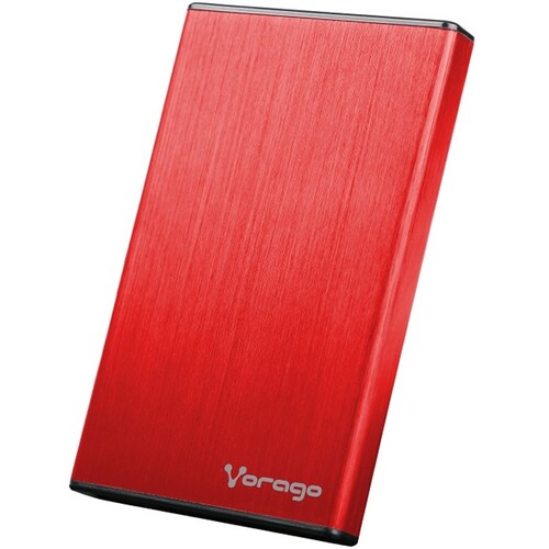 Enclosure Para Disco Duro 2.5 Vorago HDD-201-RD SATA a USB 3.0 Rojo