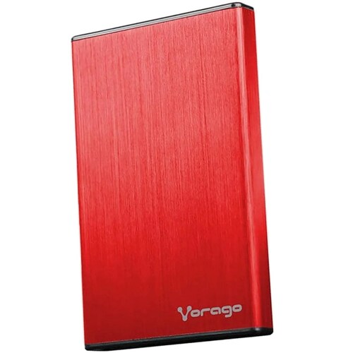 Enclosure Para Disco Duro 2.5 Vorago HDD-201-RD SATA a USB 3.0 Rojo