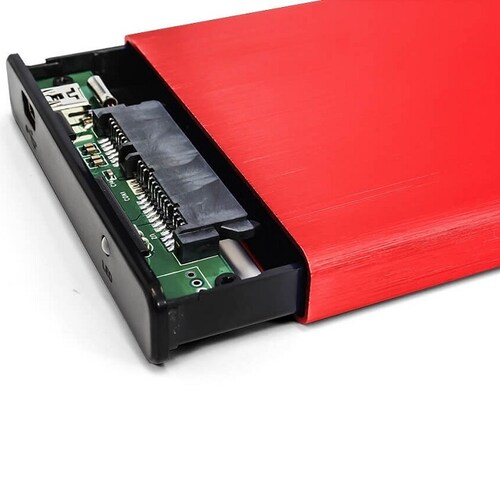 Enclosure Para Disco Duro 2.5 Vorago HDD-201-RD SATA a USB 3.0 Rojo