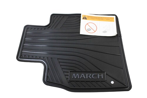 Tapetes De Uso Rudo Originales Nissan March 2020-2021.
