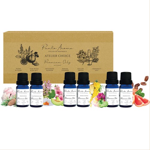 Set de 6 fragancias para difusor humidificador -   (Atelier Choice)