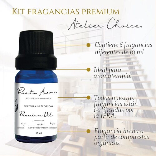 Set de 6 fragancias para difusor humidificador -   (Atelier Choice)