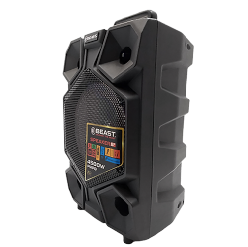 Bocina amplificada BEAST 8" 4500watts PMPO Negro MF835