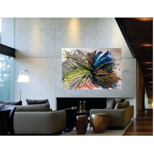 CUADRO "CREACIÓN" PINTURA ARTE ACRÍLICO SOBRE TELA 1.70X120M