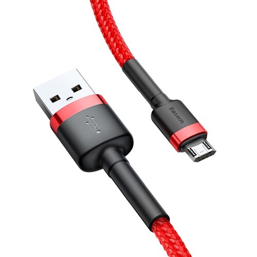 Cable Reforzado Baseus Carga Rápida Uso Rudo (micro) 2 Metros.