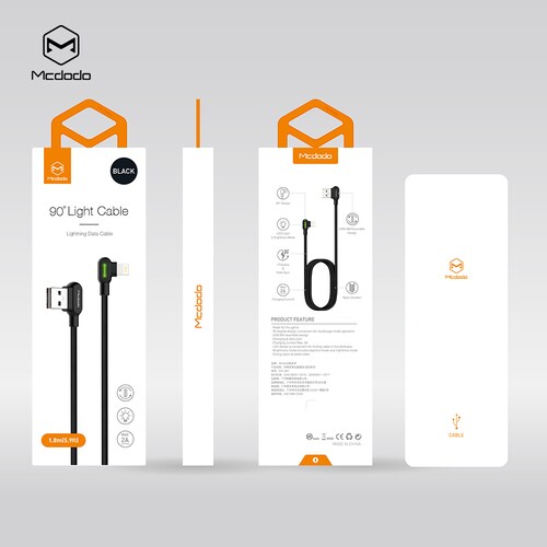 Cable Largo Mcdodo Gamer Carga Rápida (iPhone-iPad) 3 m.