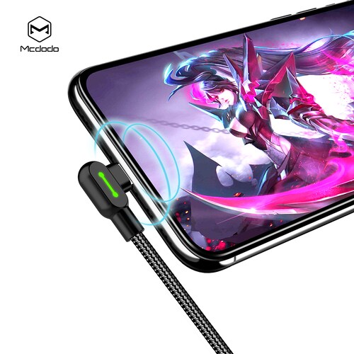 Cable Largo Mcdodo Gamer Carga Rápida (iPhone-iPad) 3 m.
