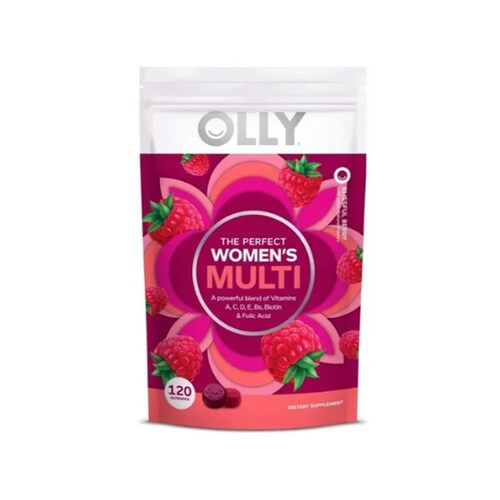 Gomitas Multivitaminico Mujer Acido Folico B12 A C D E 120 gomitas OLLY 
