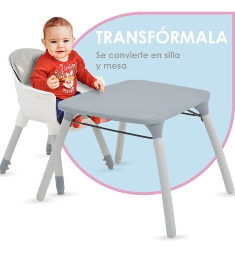 Silla Alta Portátil Para Bebé Kidskit 4 En 1