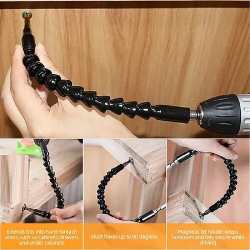 Destornillador Extensión Suave Flexible Taladro 23 Pz