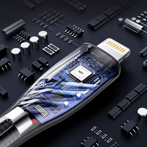 Cable Lightning a USB Carga y Datos Certificación MFI 1.2m