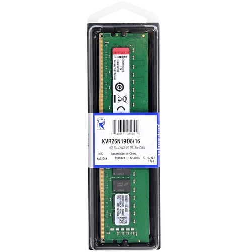 Memorian RAM DDR4 Kingston 2666 Mhz 16GB KVR26N19D8/16.