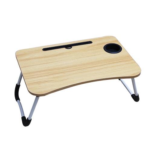 Mesa De Servicio Plegable Hogar Resistente Color Madera