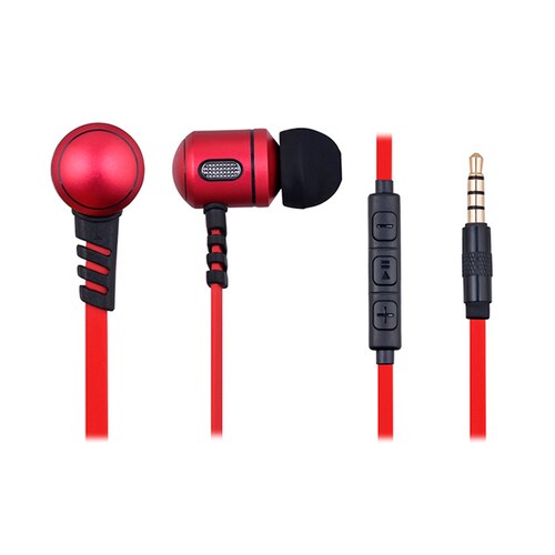 WESD Audifonos Alambricos con Microfono Diseño Ajustado al Oído Aísla Ruido Auriculares alambricos Potente Sonido de Bajos magnéticos (Negro)