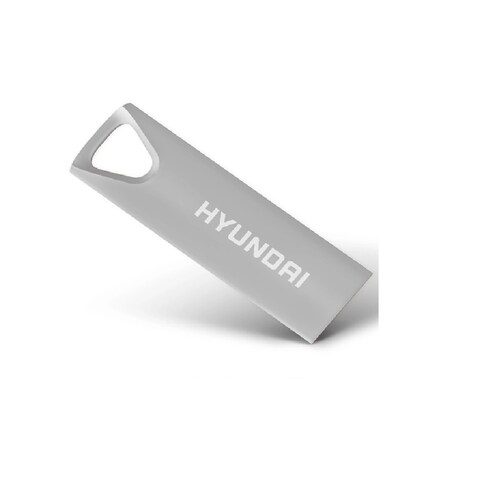 Memoria Usb Hyundai 16gb Usb 2.0 Plata datos metálica pc laptop portátil aluminio mac gamer juego