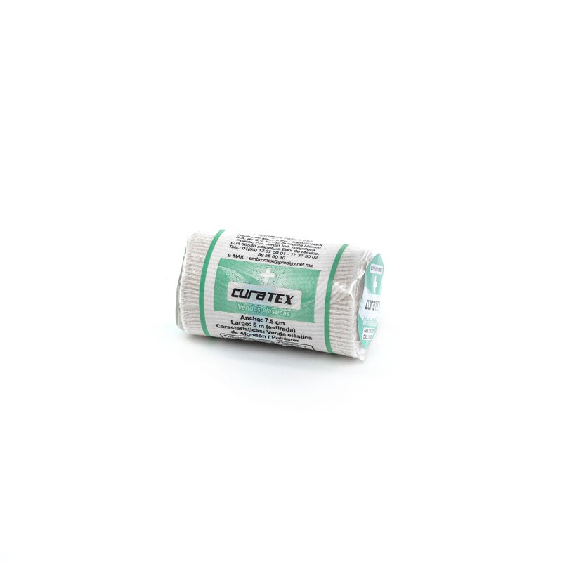 Venda Elástica Quirúrgica Curatex 7.5 Cm De Ancho- 24 Piezas