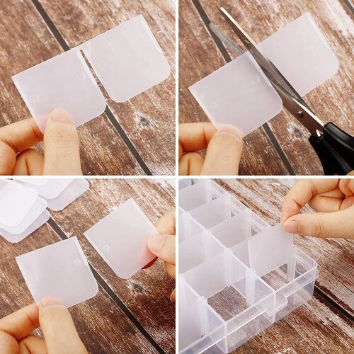 2 Piezas Caja Organizadora Con 36 Divisiones Modificables