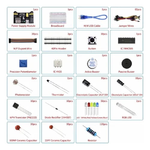 Kit De Componentes Electrónicos 